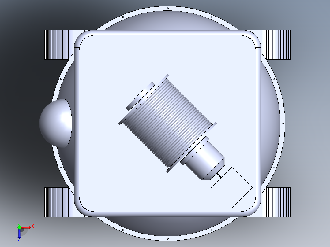 水下避障机器人俯视图
