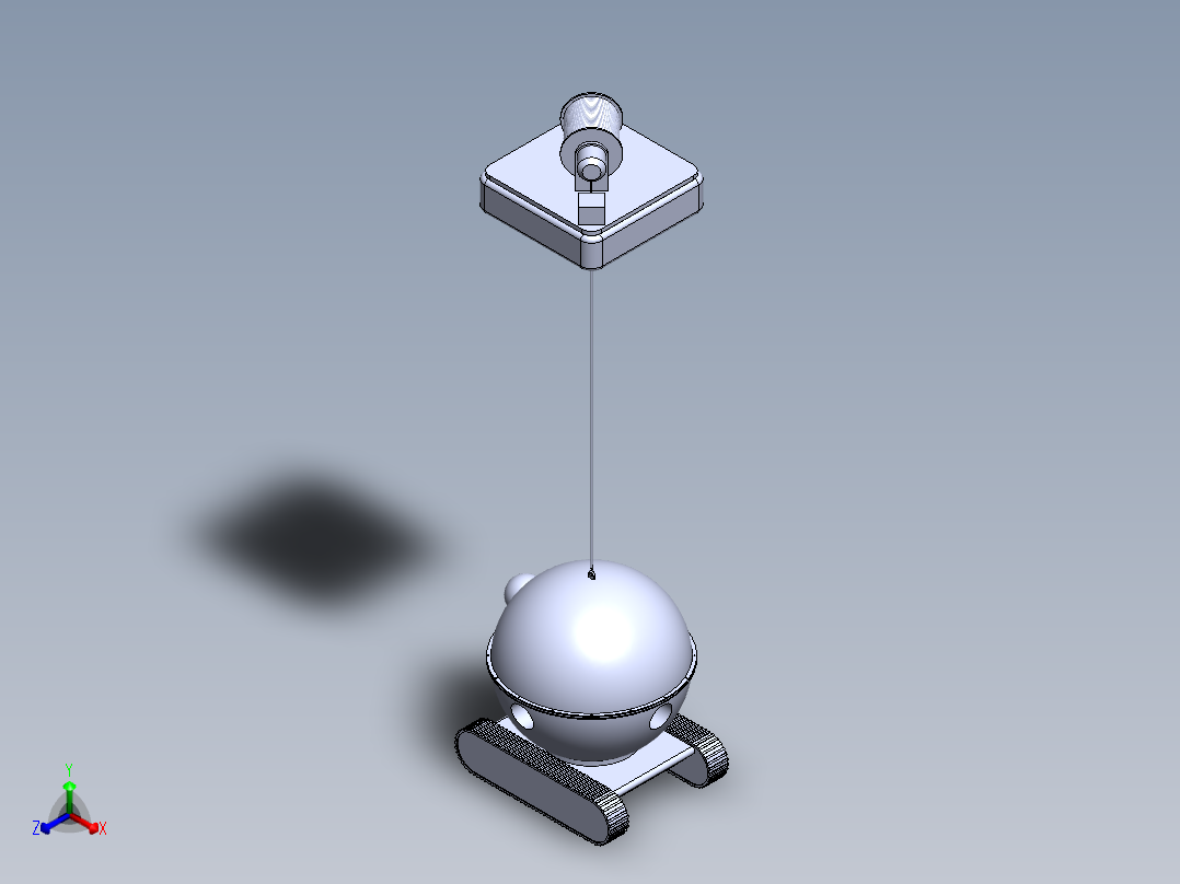水下避障机器人正等轴测图