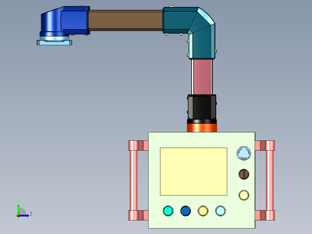 人机界面悬臂AEG01-4460-3_YHD000左视图
