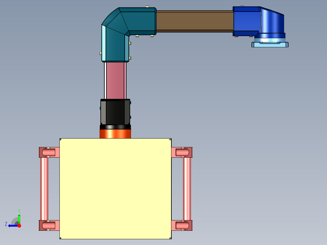 人机界面悬臂AEG01-4460-3_YHD000右视图