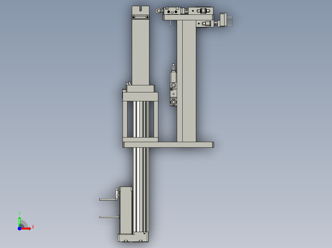SAWH02-03300-2A0铝片定位机构(左)前视图