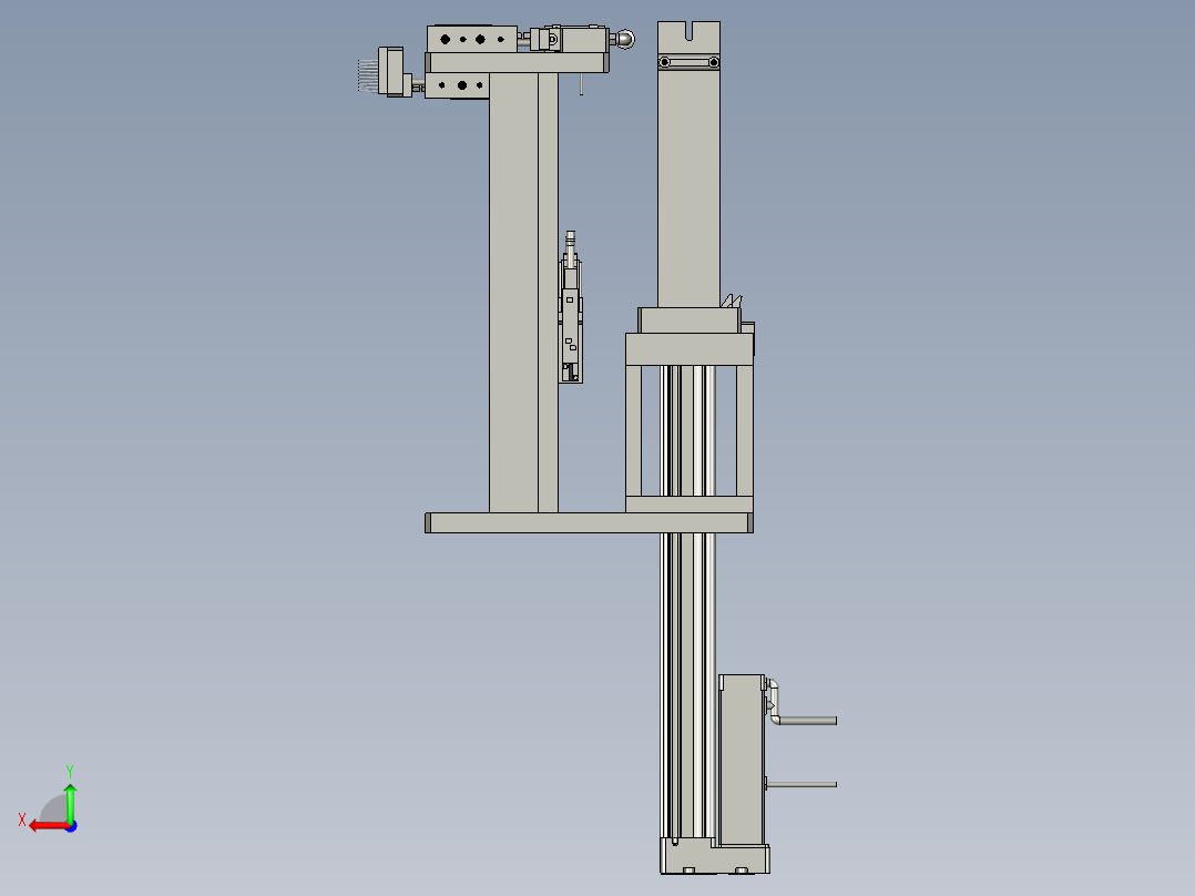 SAWH02-03300-2A0铝片定位机构(左)后视图