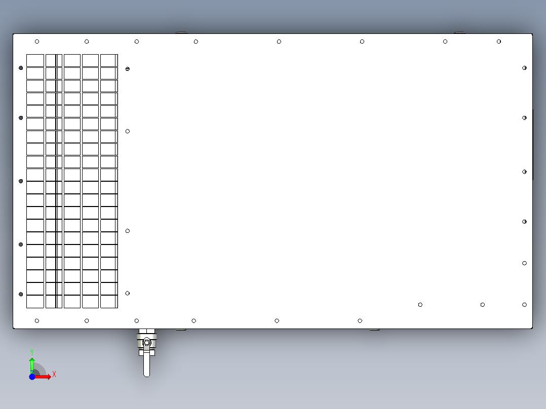 带烘干机的空气压缩机前视图