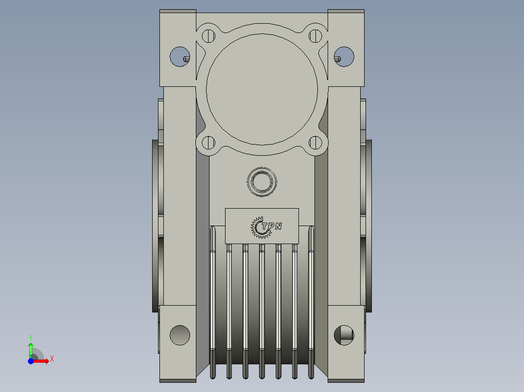 NRV030-090型蜗轮蜗杆减速机NRV07575V6前视图