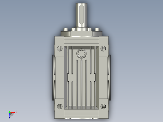 NRV030-090型蜗轮蜗杆减速机NRV07575V6俯视缩略图