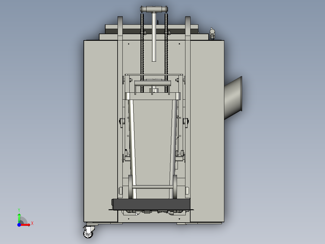 粉碎提升模块前视图