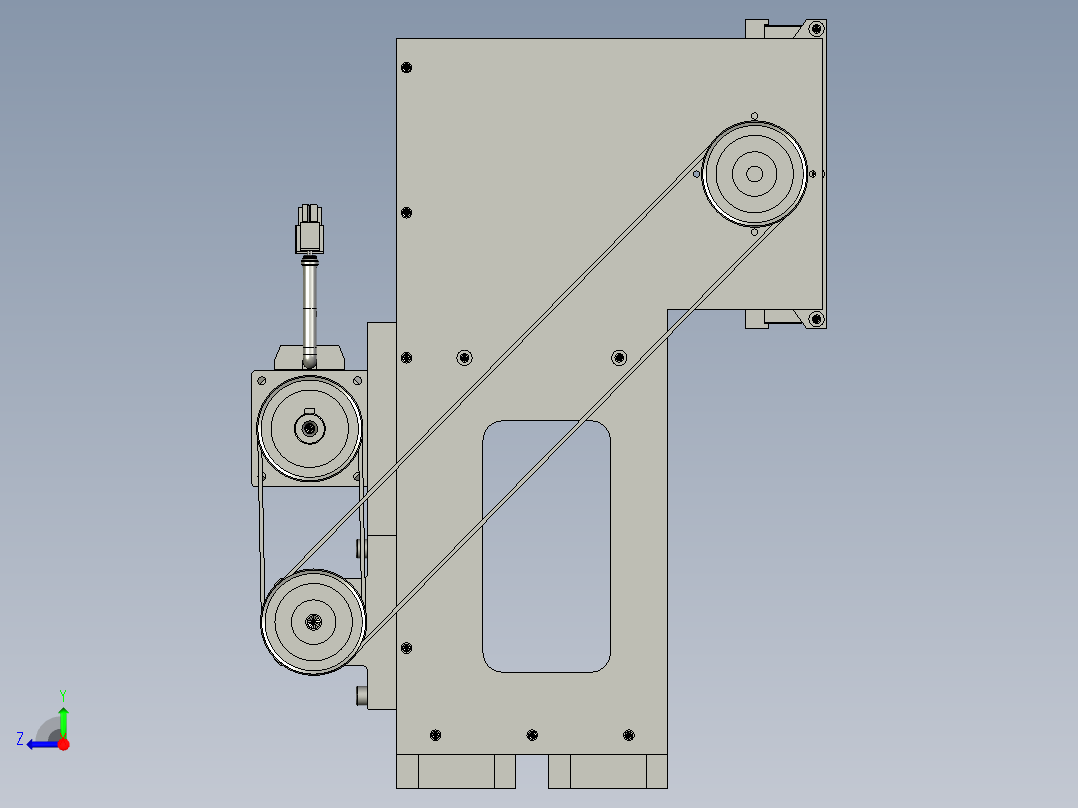 载板装配右视图
