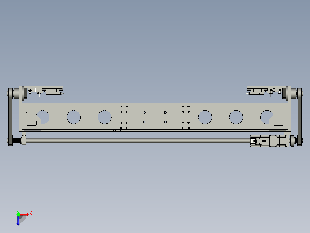 载板装配俯视图