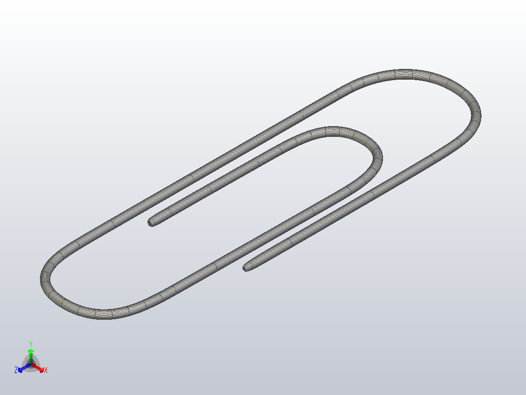 回形针正等轴测图