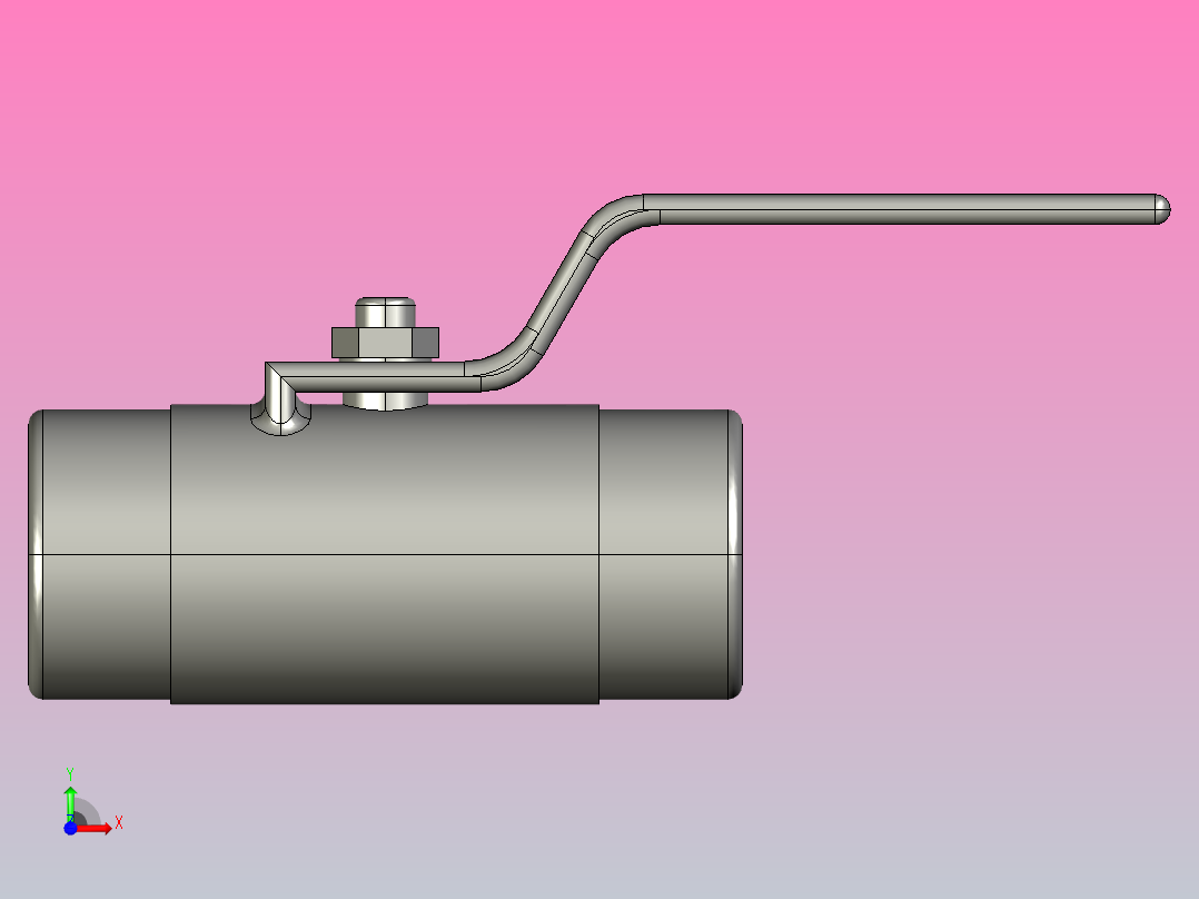 Q21F外螺纹球阀[25]前视图
