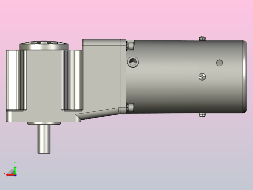 微型弧锥直交实心轴减速电机4ik25gn-c-4gn3-180rt_asm后视缩略图
