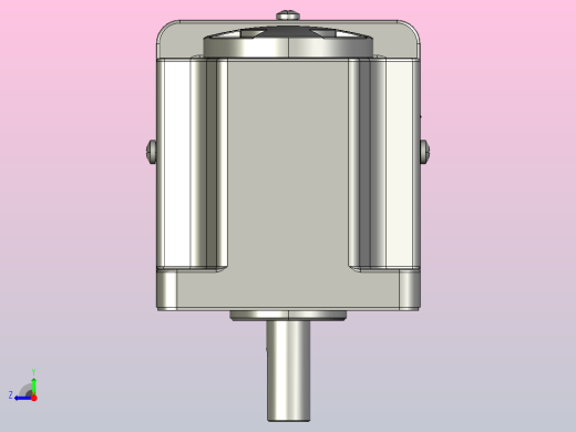 微型弧锥直交实心轴减速电机4ik25gn-c-4gn3-180rt_asm右视缩略图