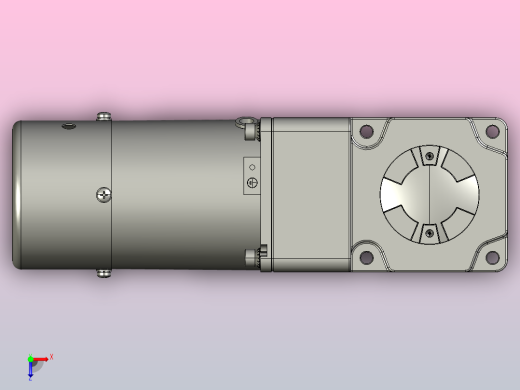 微型弧锥直交实心轴减速电机4ik25gn-c-4gn3-180rt_asm俯视缩略图