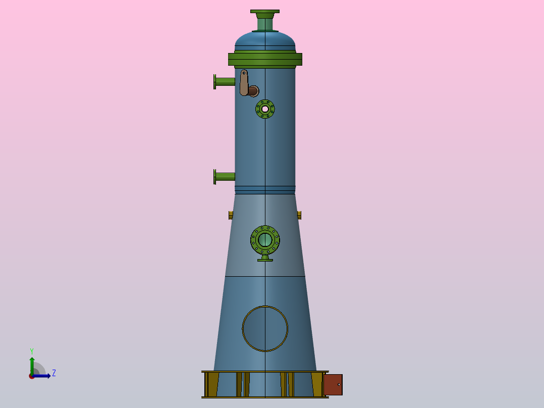 蒸汽分离器容器左视图
