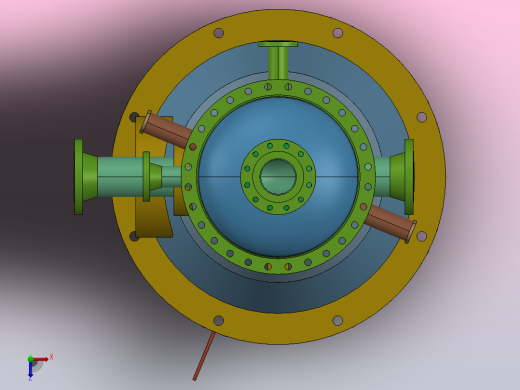 蒸汽分离器容器俯视缩略图