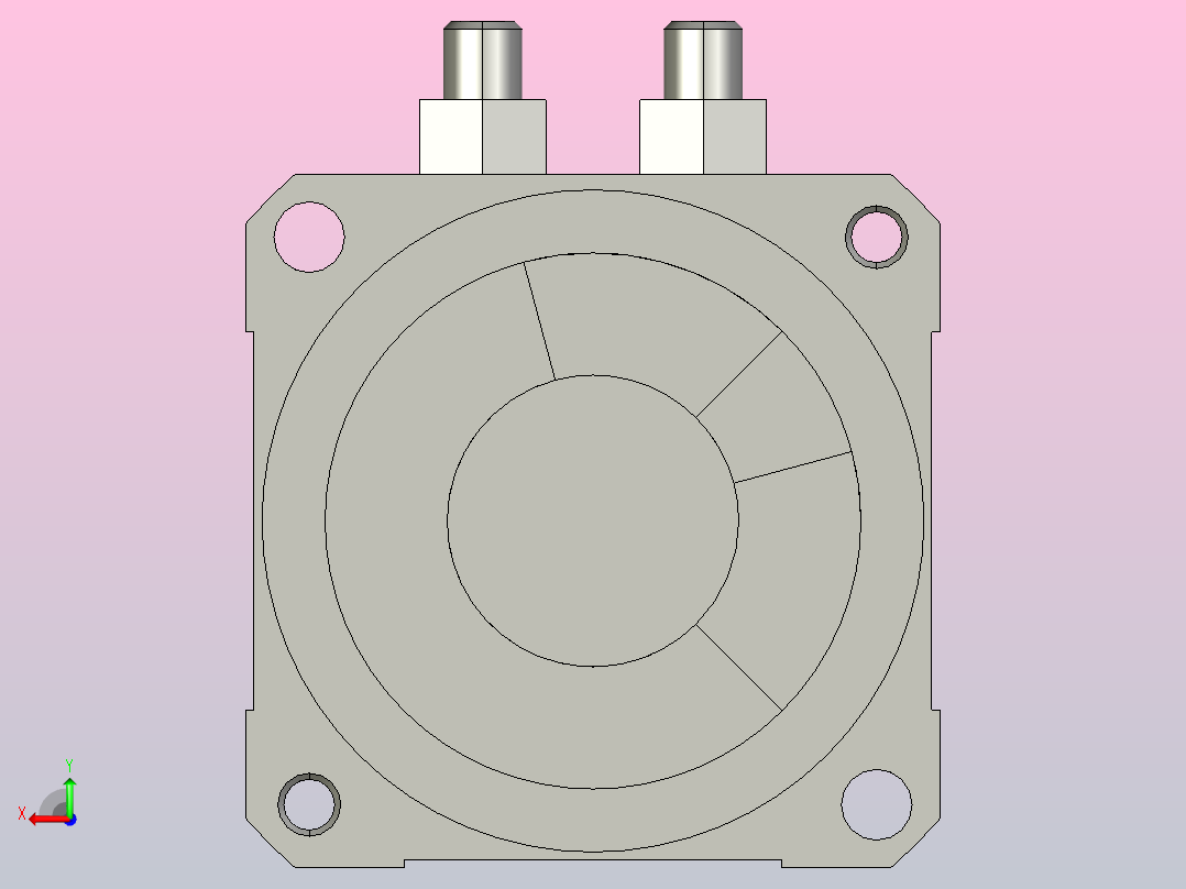 气缸MDSUB3-90D-R73L后视图