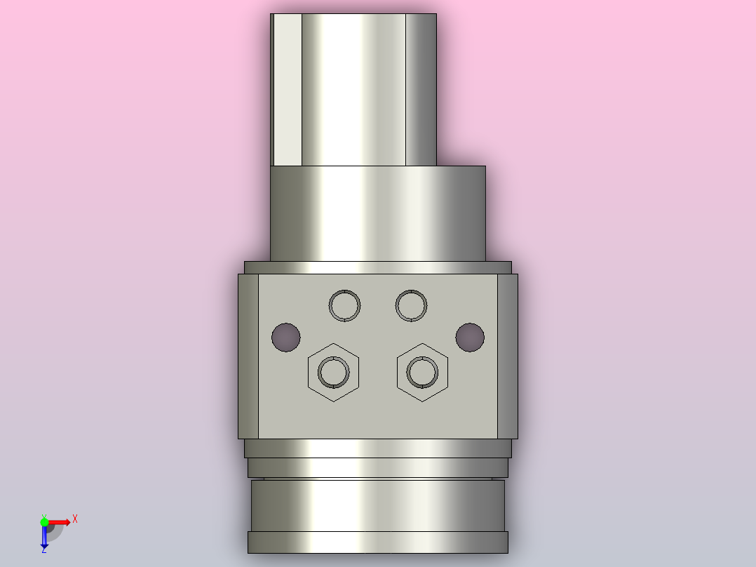 气缸MDSUB3-90D-R73L俯视图