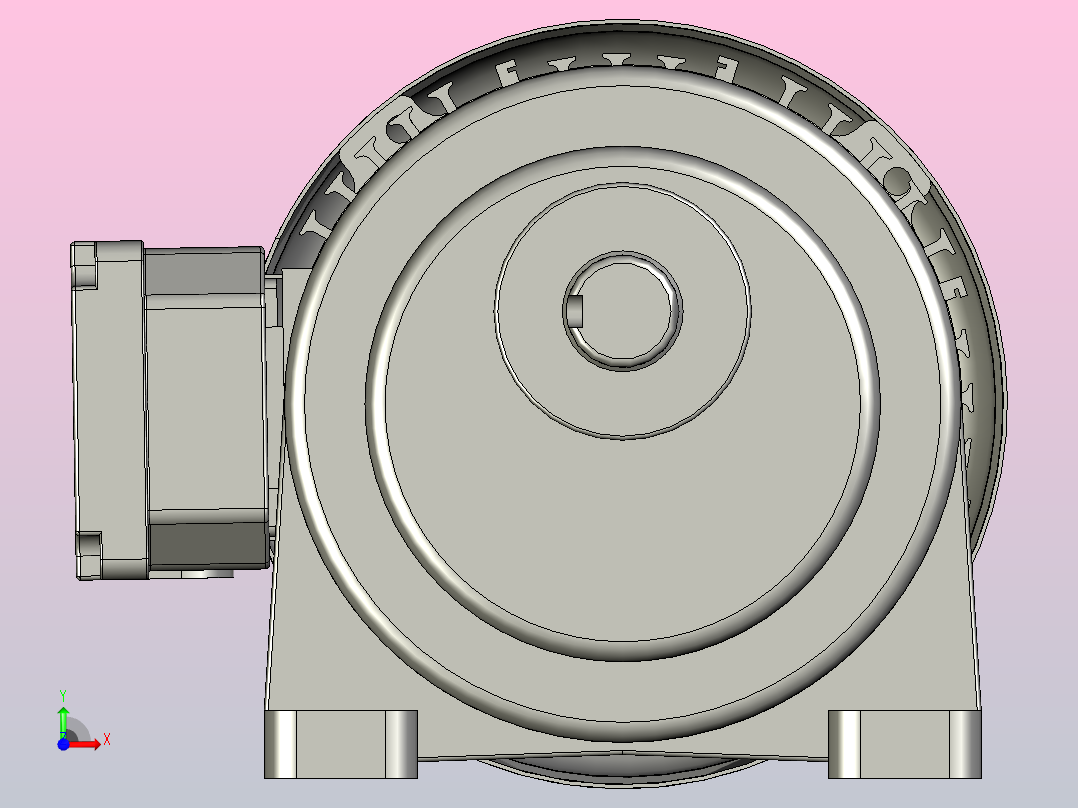 常规小型三相三维1.5KW3#LS三相前视图