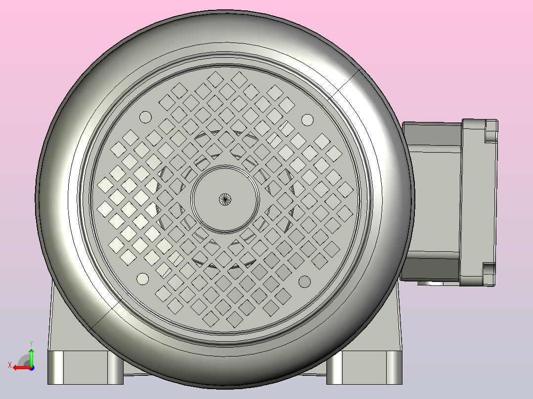 常规小型三相三维1.5KW3#LS三相后视图