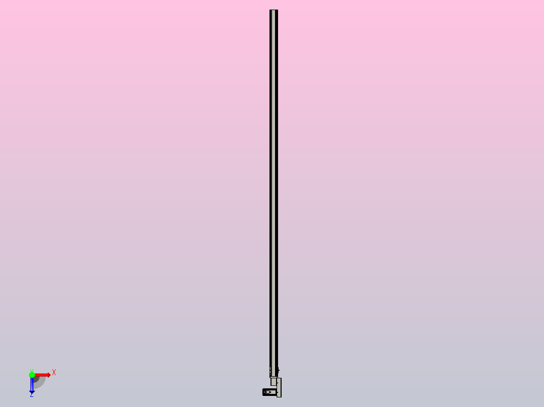 皮带直线轴半封闭可选导轨TPA-HNB-65S-90-L3000-MR-C-P10-N3俯视图