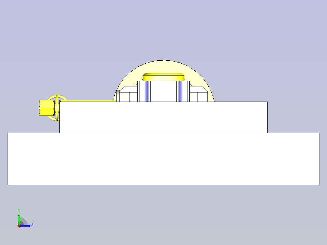 一种粘接夹具3D图纸左视图