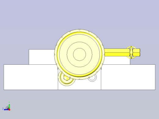 一种粘接夹具3D图纸右视缩略图