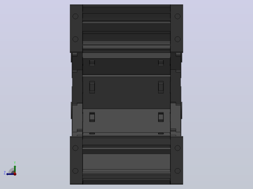 弯曲半径75内高35两侧打开型封闭式拖链_DMD35CD-35-100-75R-30右视缩略图