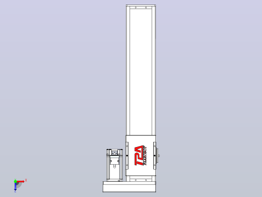 滚珠丝杠直线轴带导轨全封闭TPA-HCR-110D-1610C-L450-ML-C-P40-N3俯视缩略图
