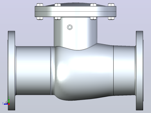H44H-64钢制旋启式止回阀[H44H-64]350右视缩略图