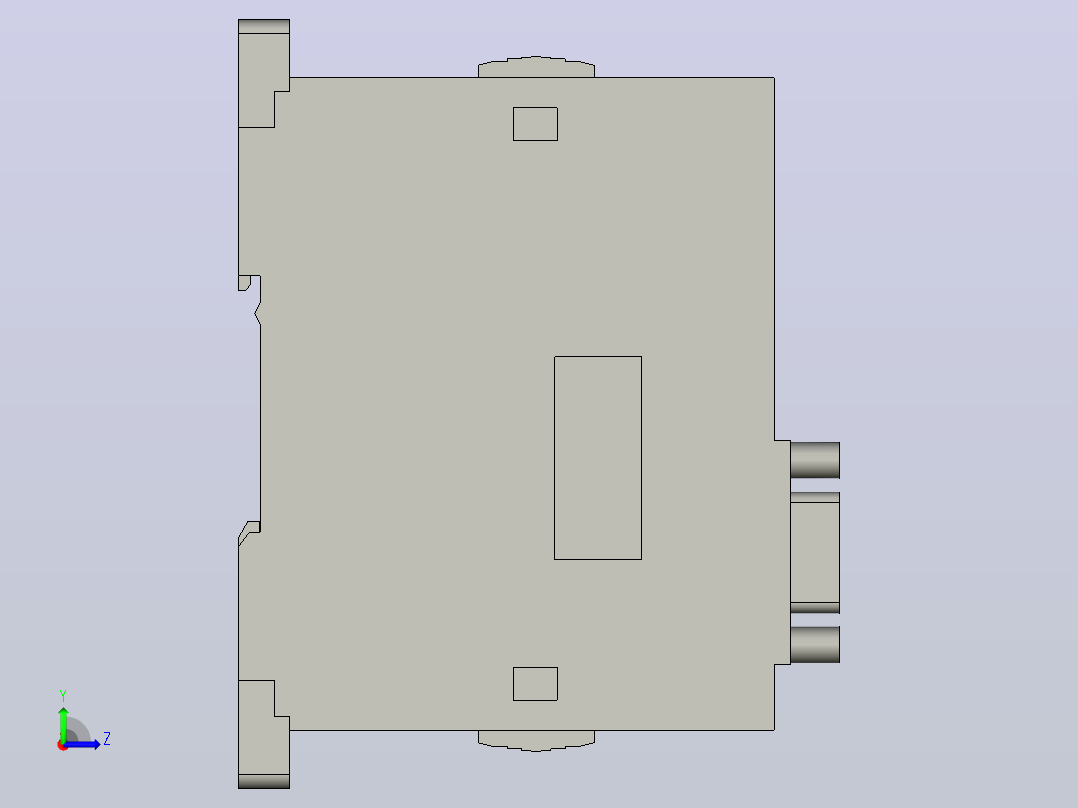 可编程控制器fx3u-232adp_a_stp左视图