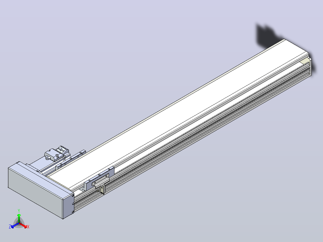 日规模组半封闭丝杆TPA-HNR-110D-1610C-L650-ML-Y-P40-N3主视图
