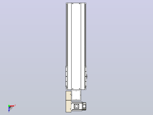 皮带直线轴半封闭可选导轨TPA-HNB-220D-176-L550-ML-C-P1K-N3俯视缩略图