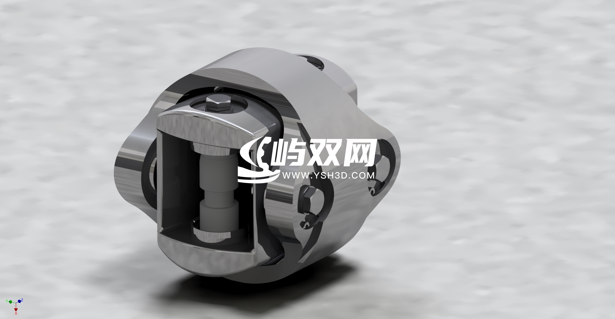 用于转向及悬架连杆的球铰接头3D图纸 STP格式
