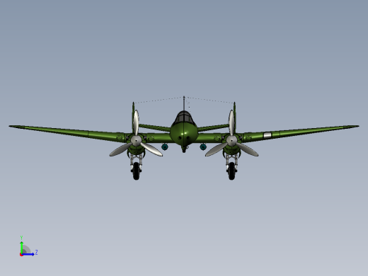 Pe-3双发重型飞机左视缩略图