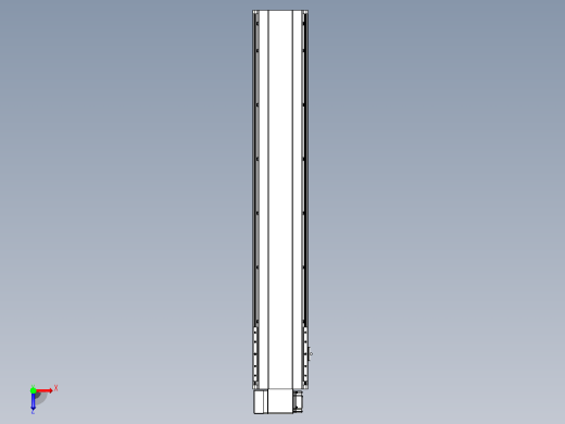 皮带直线轴半封闭可选导轨TPA-HNB-202D-140-L1050-LP-C-P75-N3俯视缩略图