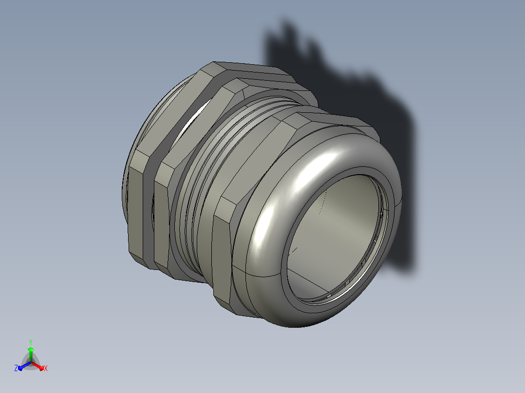 电缆线固定头ZIL43-M32主视图