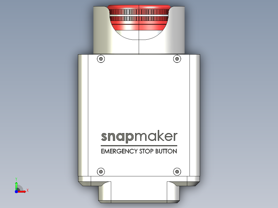Snapmaker紧急停止按钮前视图