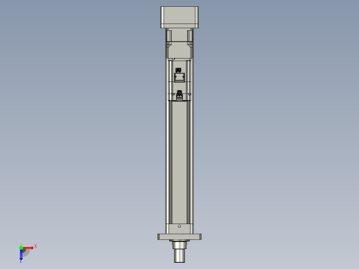轻载电动缸TPA-ESR80-2510C-L500-MR-FA-W-P75-JX-C3俯视缩略图