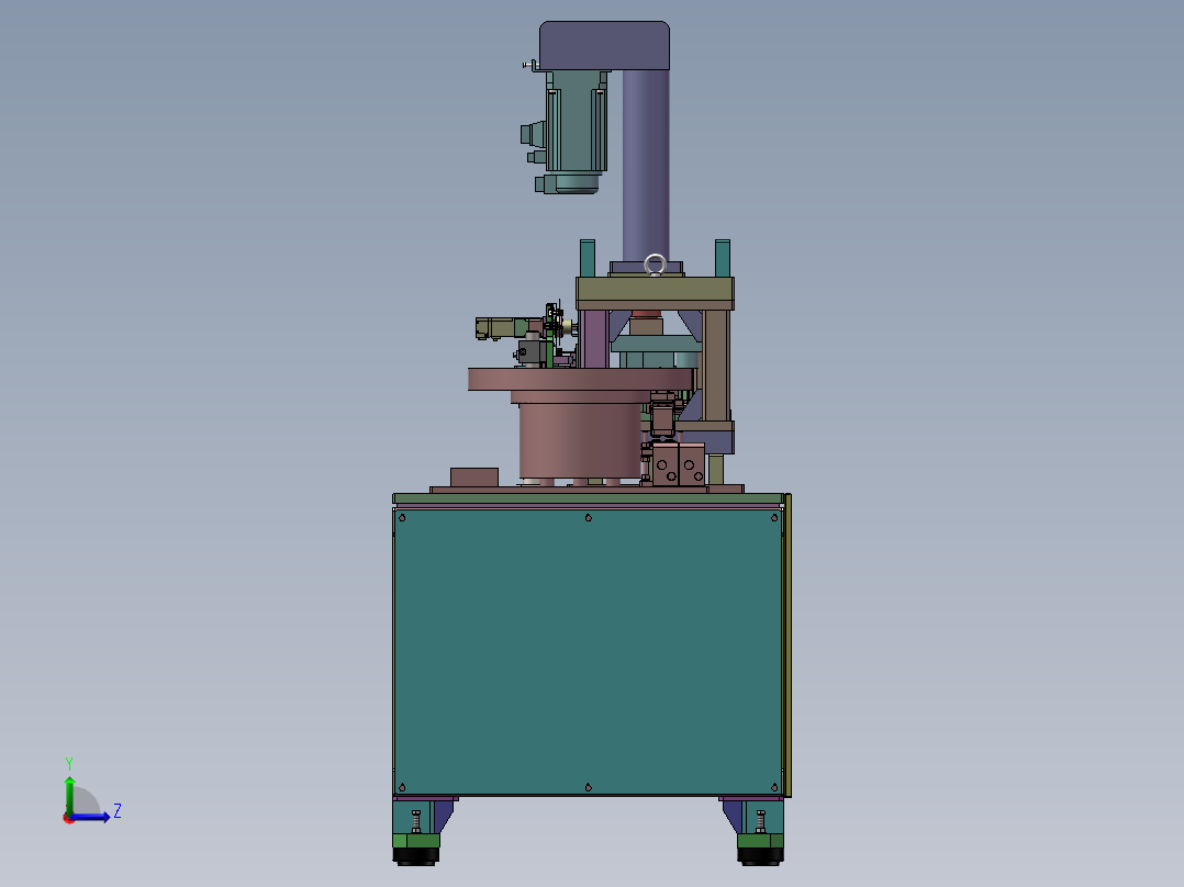 小型冲压线左视图