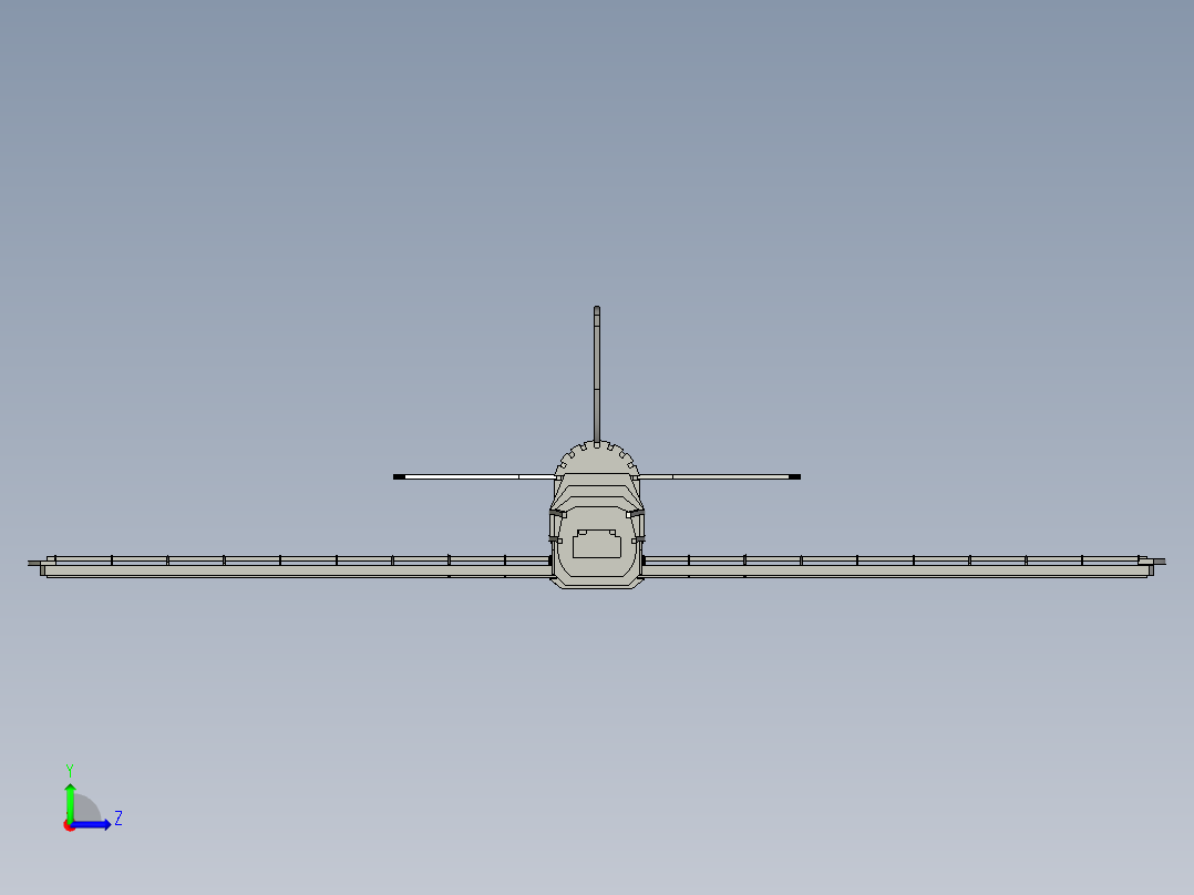 航模框架结构左视图