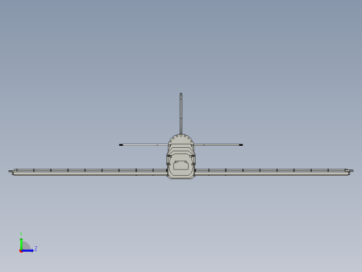 航模框架结构左视缩略图