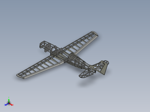 航模框架结构正等轴测缩略图