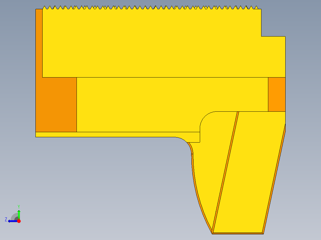 数控车床卡盘右视图