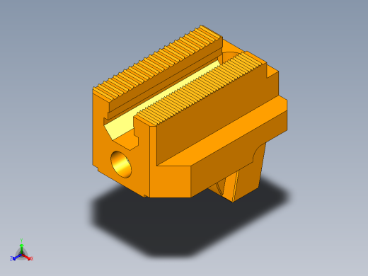 数控车床卡盘正等轴测缩略图
