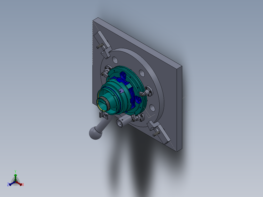 活塞1正等轴测图