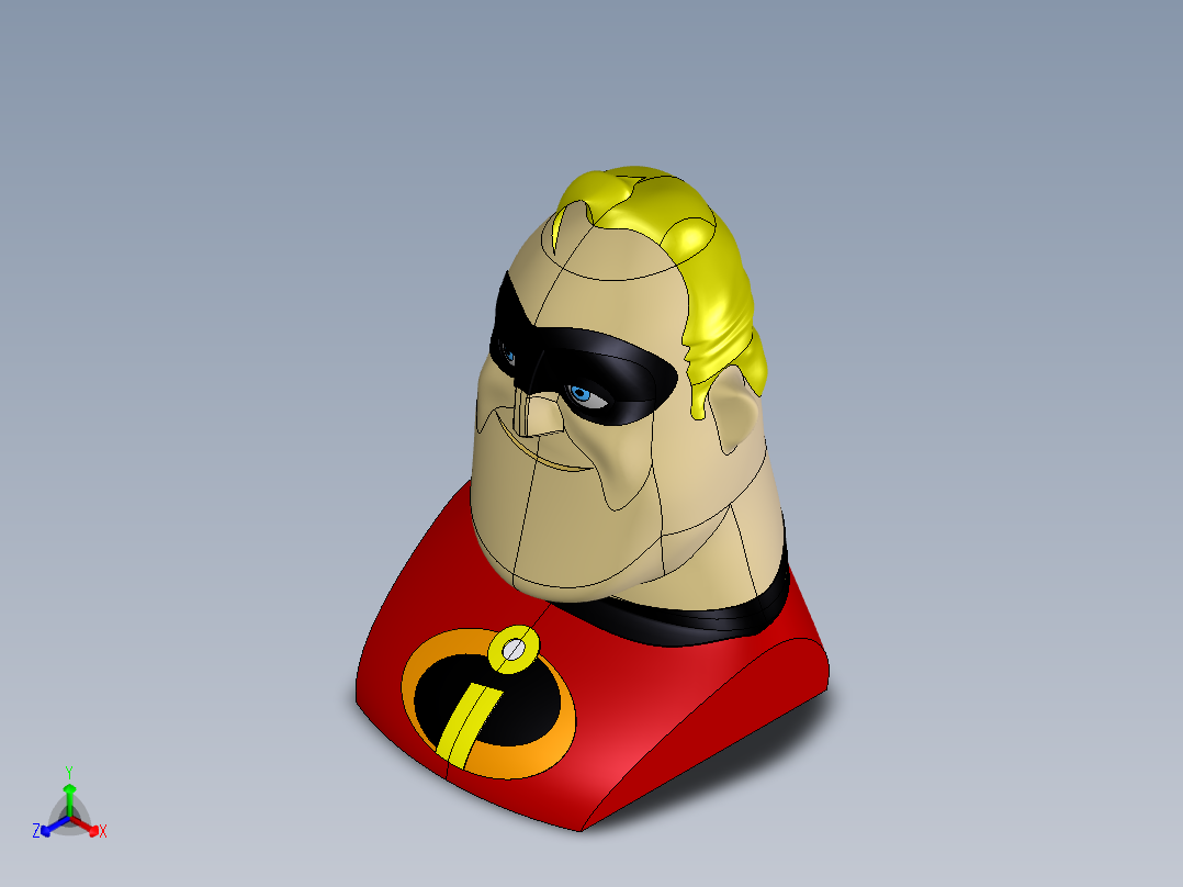 超人正等轴测图