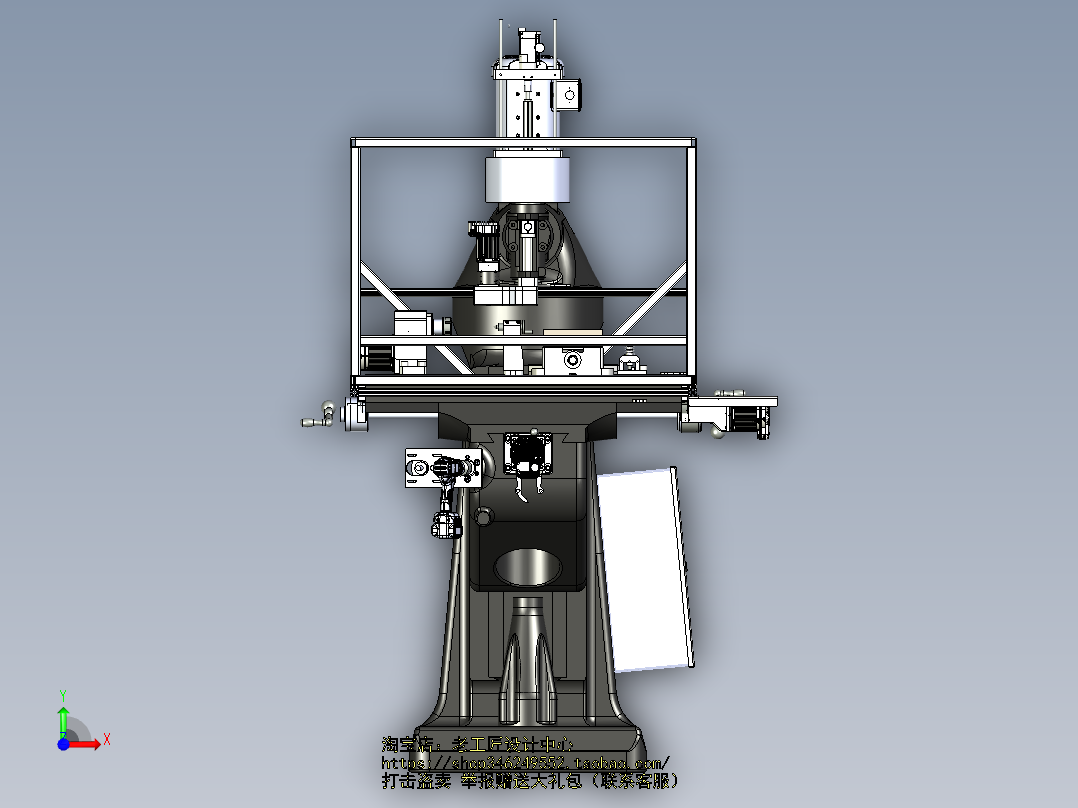A2_M-Head 铣床SW2017前视图