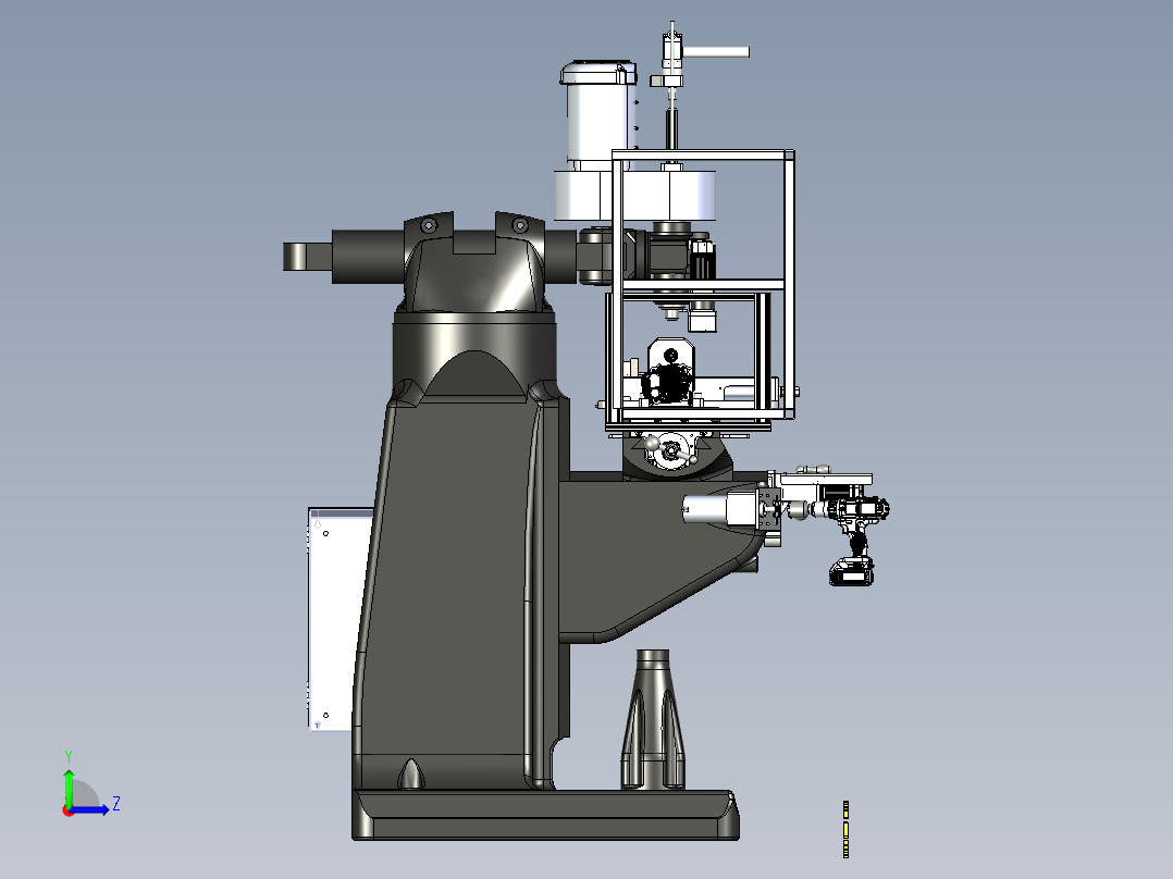 A2_M-Head 铣床SW2017左视图