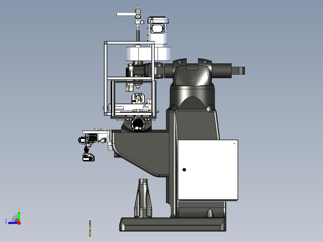 A2_M-Head 铣床SW2017右视图
