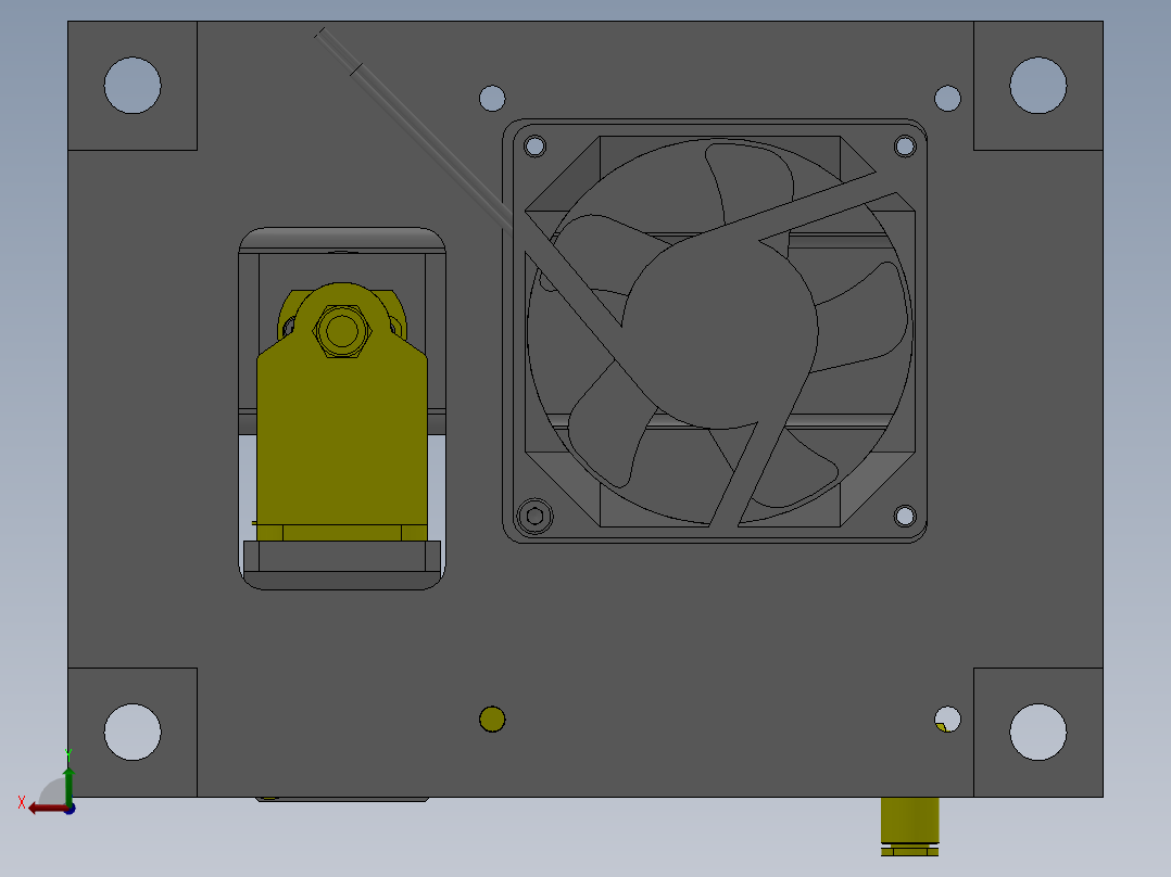 M6 送风清洗机构后视图